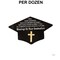 1/2" x 1" Graduation Metal Cross Pins with Mortarboard Card for 12